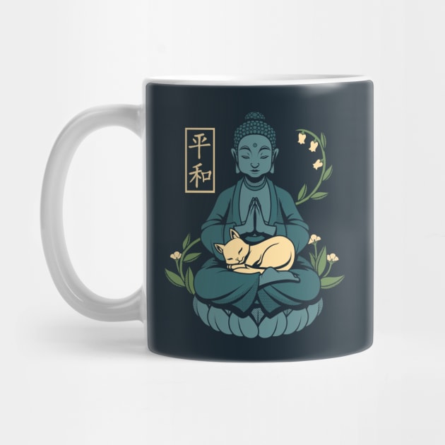 Cat Meditation Buddhism Buddha  by Tobe Fonseca by Tobe_Fonseca